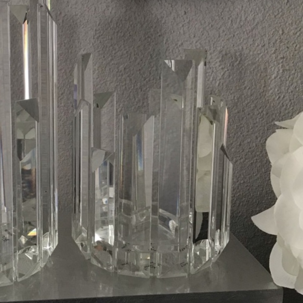 CRYSTAL CANDLE HOLDER - SHORT